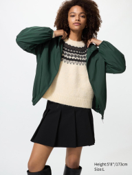 Ветровка женская Uniqlo компактная легкая куртка с капюшоном 1159854527 (Зеленый L)