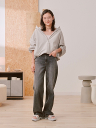 Вітровка жіноча Uniqlo компактна легка куртка з капюшоном 1159855153 (Сірий M)