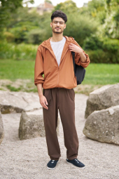 Ветровка Uniqlo защита от ультрафиолета 1159855184 (Коричневый XL)