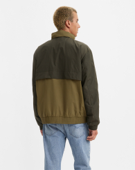 Чоловіча легка куртка із прихованим капюшоном Levi's ветровка 1159858104 (Оливковий XXL)