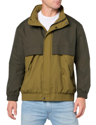 Чоловіча легка куртка із прихованим капюшоном Levi's ветровка 1159858104 (Оливковий XXL)