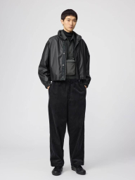 Легкая куртка Uniqlo со скрытым капюшоном 1159859110 (Черный XS)