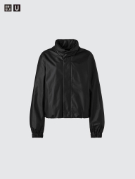 Легкая куртка Uniqlo со скрытым капюшоном 1159859110 (Черный XS)