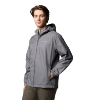 Чоловіча водонепроникна куртка COLUMBIA куртка з капюшоном 1159860139 (Сірий XL)