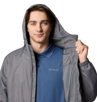 Чоловіча водонепроникна куртка COLUMBIA куртка з капюшоном 1159860139 (Сірий XL)