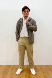 Ветровка Uniqlo с защитой от ультрафиолета 1159860591 (Зеленый 3XL)
