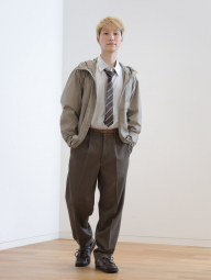 Парка Uniqlo легкая ветровка с капюшоном 1159862340 (Бежевый L)