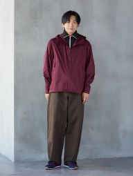 Парку Uniqlo легка ветровка з капюшоном 1159863264 (Бордовий XL)