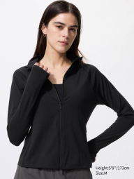 Спортивна куртка Uniqlo із наделастичної тканини 1159863355 (Чорний M)