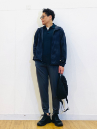 Легка куртка Uniqlo куртка з капюшоном 1159864691 (Чорний XL)
