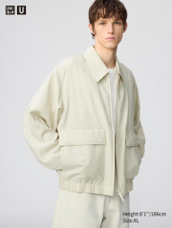Легкая курткая Uniqlo на молнии 1159865255 (Серый M)