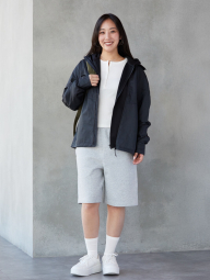 Парка Uniqlo легкая ветровка с капюшоном 1159865392 (Черный M)