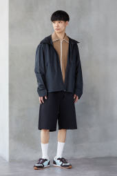 Парка Uniqlo легкая ветровка с капюшоном 1159865392 (Черный M)