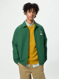 Вітровка PEANUTS Uniqlo з принтом ззаду 1159920757 (Зелений M)
