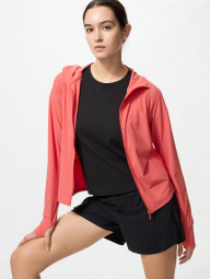 Легкая кофта UNIQLO толстовка с защитой от ультрафиолета UPF40+ и технологией AIRism 1160156903 (Оранжевый XXL)