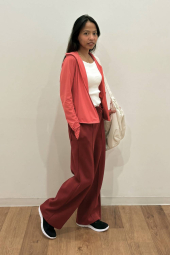 Легкая кофта UNIQLO толстовка с защитой от ультрафиолета UPF40+ и технологией AIRism 1160156903 (Оранжевый XXL)