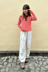 Легкая кофта UNIQLO толстовка с защитой от ультрафиолета UPF40+ и технологией AIRism 1160156903 (Оранжевый XXL)