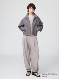Легкая куртка Uniqlo ветровка на молнии 1160535433 (Серый XS)