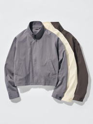 Легкая куртка Uniqlo ветровка на молнии 1160535433 (Серый XS)