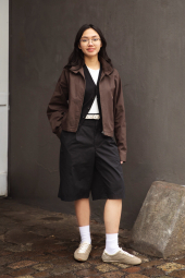 Легкая куртка Uniqlo ветровка на молнии 1160637298 (Коричневый XL)