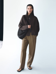Легкая куртка Uniqlo ветровка на молнии 1160637298 (Коричневый XL)