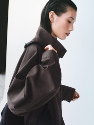 Легкая куртка Uniqlo ветровка на молнии 1160637298 (Коричневый XL)