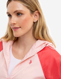 Женская ветровка U.S. Polo Assn с логотипом 1160915396 (Розовый L)