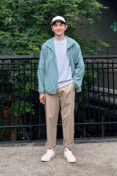 Ветровка с защитой от ультрафиолета Uniqlo легкая куртка UV Protection 1161294360 (Зеленый 3XL)