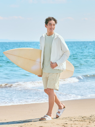 Толстовка Uniqlo с защитой от ультрафиолета UPF+40 1161518002 (Молочный XXL)