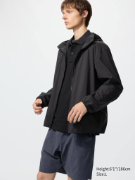 Ветровка с защитой от ультрафиолета Uniqlo легкая куртка UV Protection 1162140815 (Черный M)