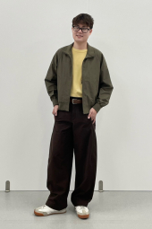 Ветровка Uniqlo на молнии 1162808556 (Зеленый 3XL)