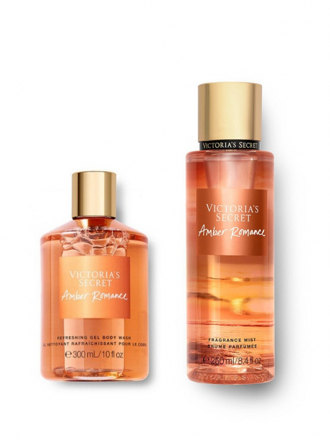 Набор спрей и гель для душа Amber Romance Victoria’s Secret art204812 (Оранжевый, 250 ml/300 ml