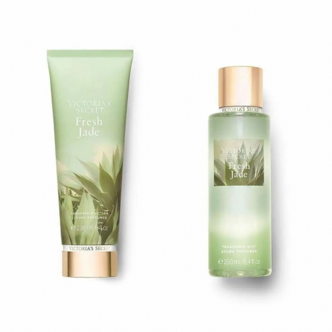 Набор Victoria’s Secret Fresh Jade спрей и лосьон для тела art743486 (Салатовый, 236 ml/250 ml)