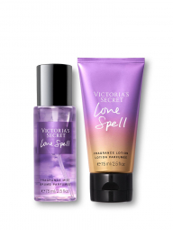 Парфюмерный набор Love Spell от Victoria’s Secret спрей и лосьон для тела art600476 (Фиолетовый, 75/75 мл)