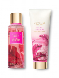 Набор Secret Sunrise Victoria’s Secret спрей и лосьон для тела 1159757732 (Розовый,236 ml/250 ml)