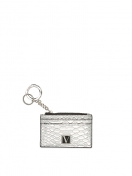 Мини кошелек кардхолдер Victoria's Secret визитница art748449 (Серебро, размер малый)