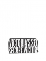 Большой женский кошелек Victorias Secret черно-белый art865145