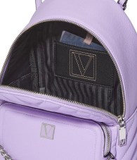 Маленький женский рюкзак Victoria's Secret на молнии 1159787026 (Сиреневый, One Size)