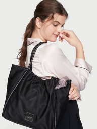 Вместительная женская сумка-тоут Victoria's Secret шопер 1159760459 (Черный, One size)