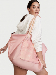 Стильная складная сумка-шоппер Victoria's Secret 1159765669 (Розовый, One size)