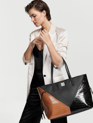 Стильная женская сумка Victoria's Secret 1159772620 (Черный/Коричневый, One size)