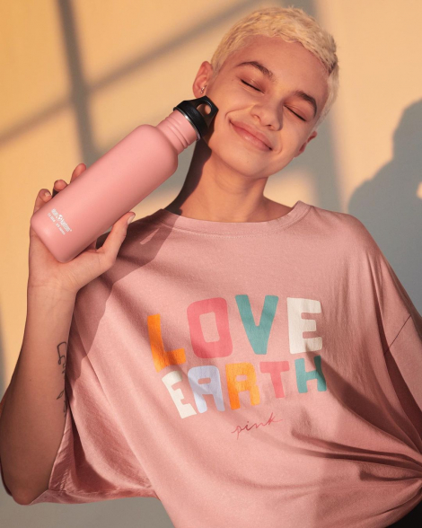 Рожева пляшка для води Victoria`s Secret PINK Klean Kanteen