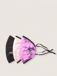 Набор многоразовых защитных масок Victoria's Secret Pink art361975 (Розовый/Черный, One size)