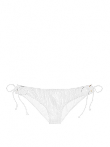 Белые женские плавки с шиммером Victorias Secret art862990 (размер L)