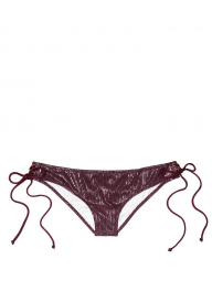 Бордовые плавки бикини с завязками Victoria Secret Swim art852092 (размер XS)