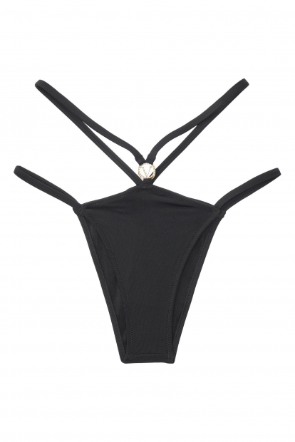 Раздельный купальник Victoria's Secret топ и плавки art362038 (Черный, размер 38C/L)
