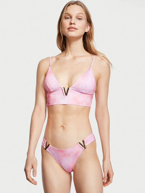 Раздельный купальник Victoria's Secret топ и плавки 1159767878 (Розовый, XL)