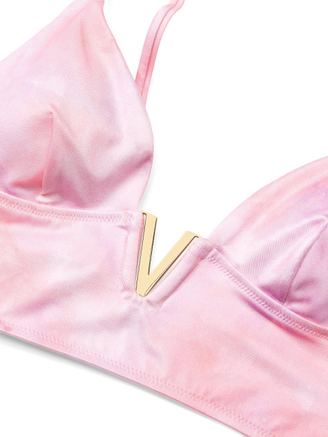 Раздельный купальник Victoria's Secret топ и плавки 1159767878 (Розовый, XL)