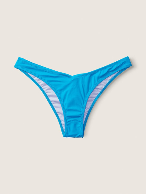 Раздельный купальник Victoria's Secret Pink топ и плавки бикини 1159786354 (Голубой, XXL)
