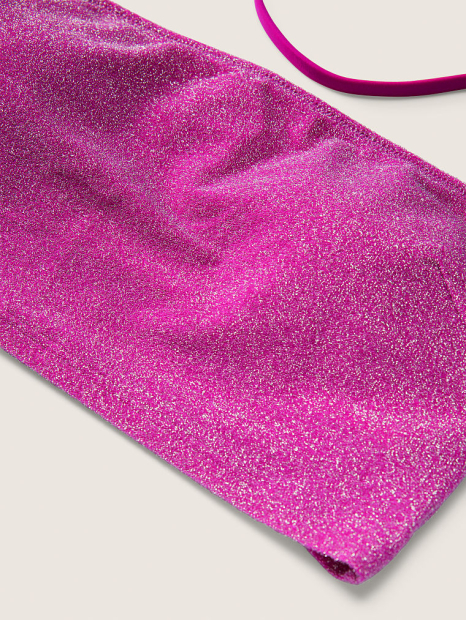 Раздельный купальник Victoria's Secret Pink бандо с плавками и юбка 1159789674 (Розовый, S)